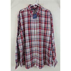 New Jack Maverick sz XXL Shirt long sleeves buttons colorful plaid print 2219